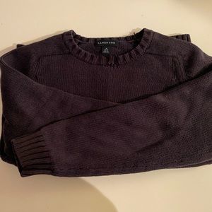 Lands End navy blue sweater